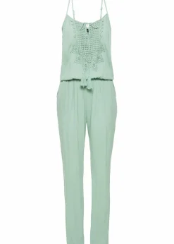 bonprix Nachhaltigere Materialien|Jumpsuits^Jumpsuit aus strukturierter Viskose pastellgrün