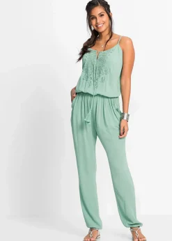 bonprix Nachhaltigere Materialien|Jumpsuits^Jumpsuit aus strukturierter Viskose pastellgrün