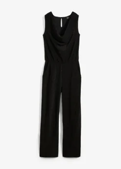 bonprix Bekleidung·Homewear|Jumpsuits^Jumpsuit mit Glitzerelementen schwarz