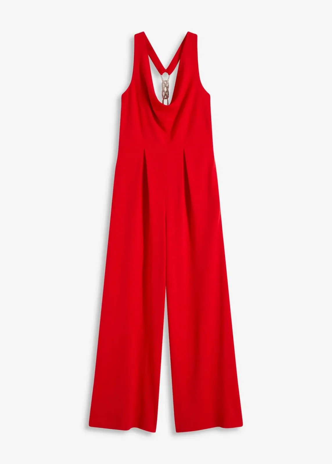 bonprix Jumpsuits^Jumpsuit mit Wasserfallausschnitt erdbeere