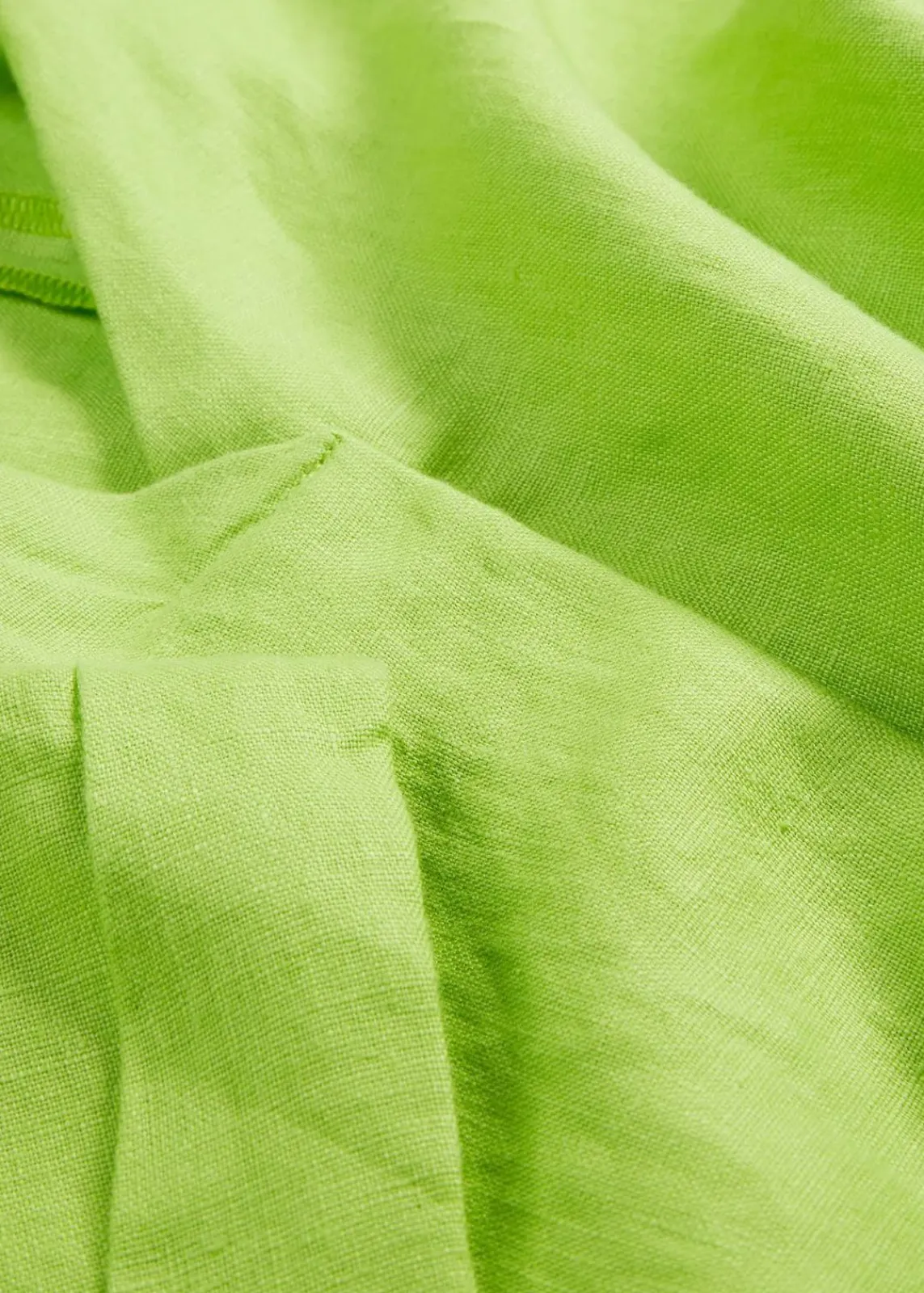bonprix Nachhaltigere Materialien|Premium^Kaftan-Kleid aus reinem Leinen limonengrün