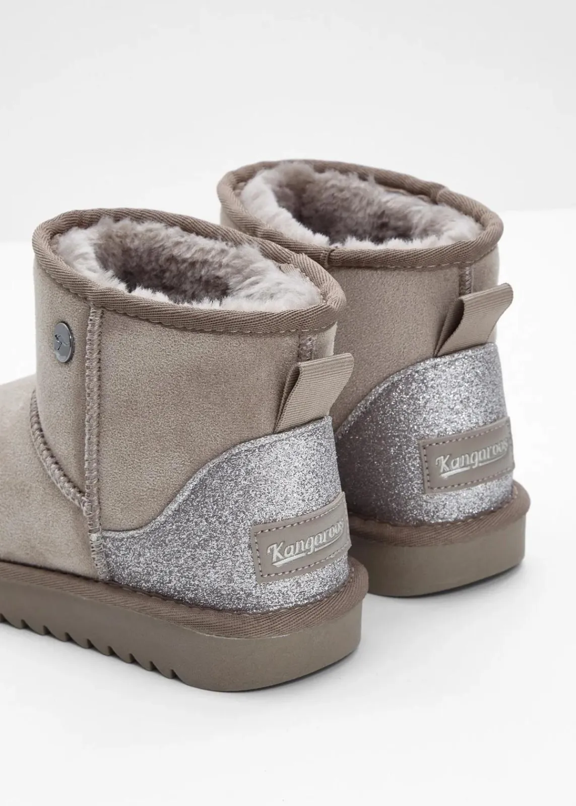 Kangaroos High Heels|Gefütterte Winterschuhe^Boot taupe