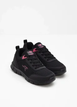 Kangaroos High Heels|Sneaker^Sneaker mit Mesh-Einsatz schwarz