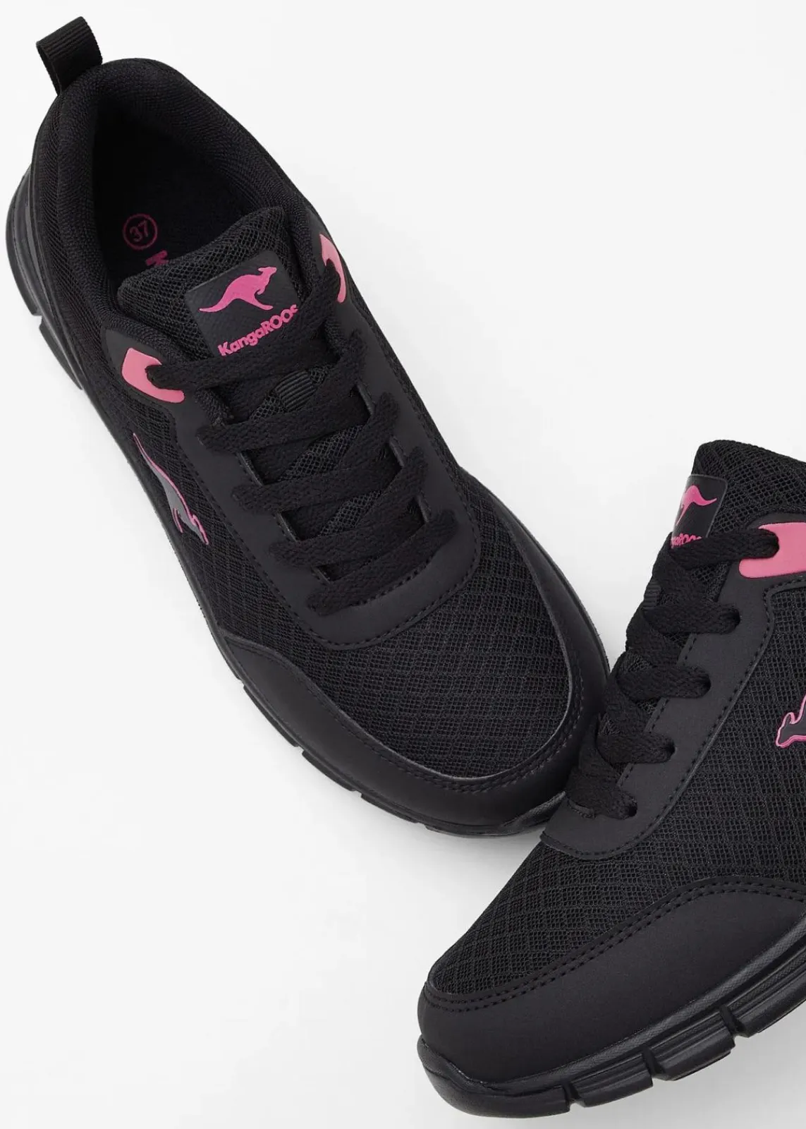 Kangaroos High Heels|Sneaker^Sneaker mit Mesh-Einsatz schwarz
