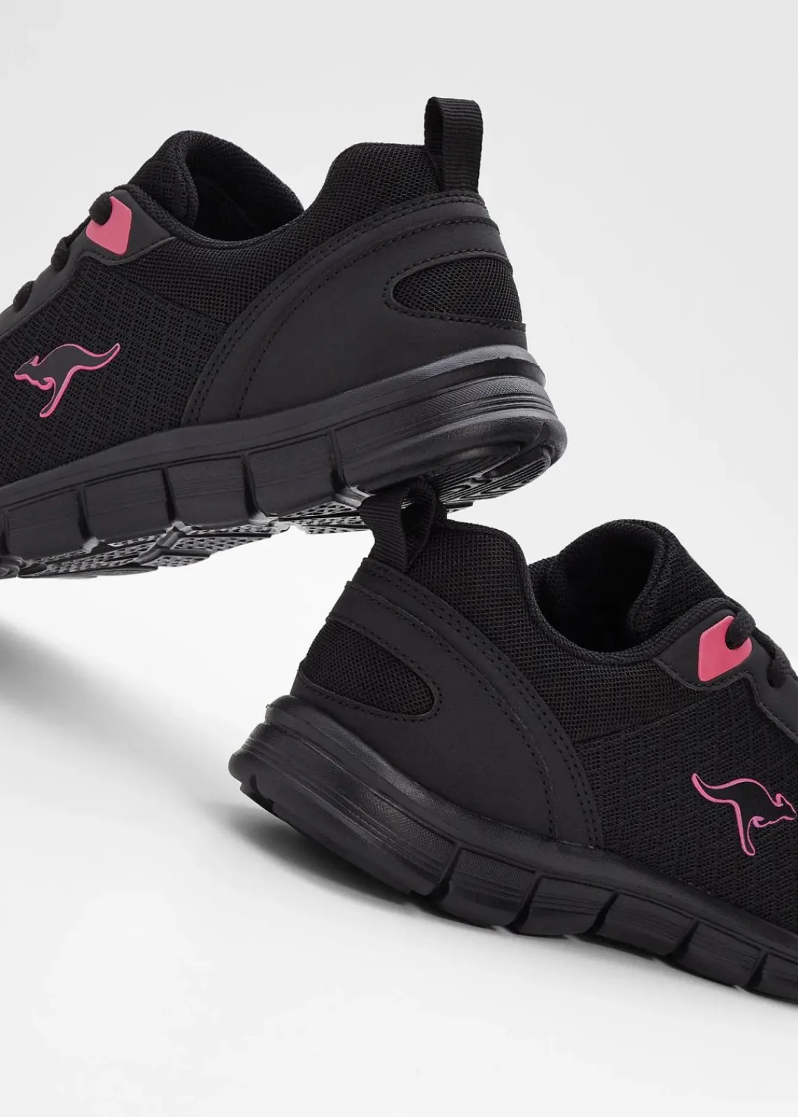 Kangaroos High Heels|Sneaker^Sneaker mit Mesh-Einsatz schwarz
