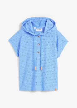 bonprix Shirts & Tops^Kapuzen-Henleyshirt mittelblau