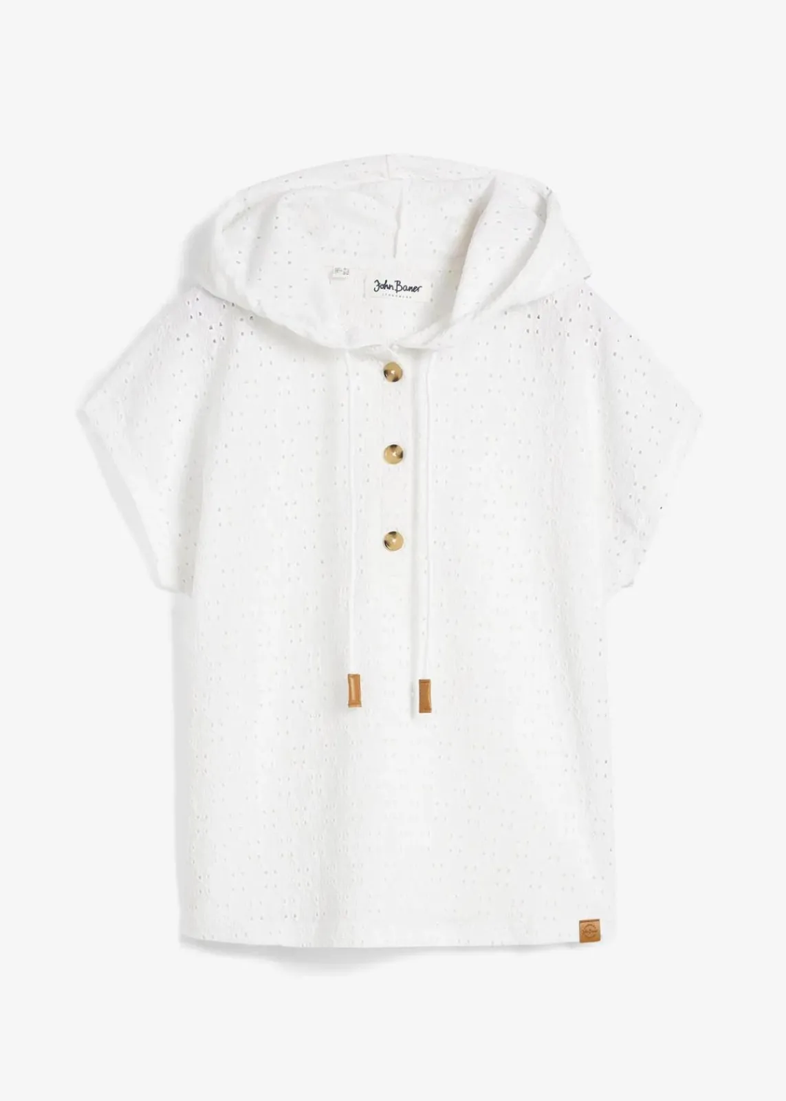 bonprix Shirts & Tops^Kapuzen-Henleyshirt weiß