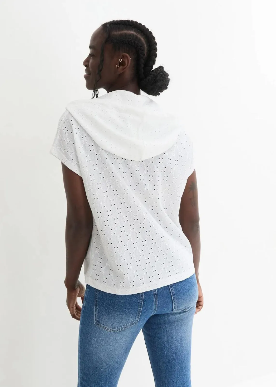 bonprix Shirts & Tops^Kapuzen-Henleyshirt weiß