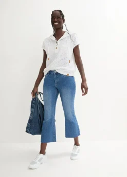 bonprix Shirts & Tops^Kapuzen-Henleyshirt weiß