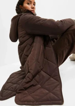 bonprix Bekleidung·Hosen|Jacken & Mäntel^Kapuzen-Kurzmantel mit Steppung dunkelbraun