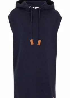 bonprix Bekleidung·Umstandsmode|Bekleidung·Jeans^Kapuzen-Pullunder, oversized dunkelblau meliert