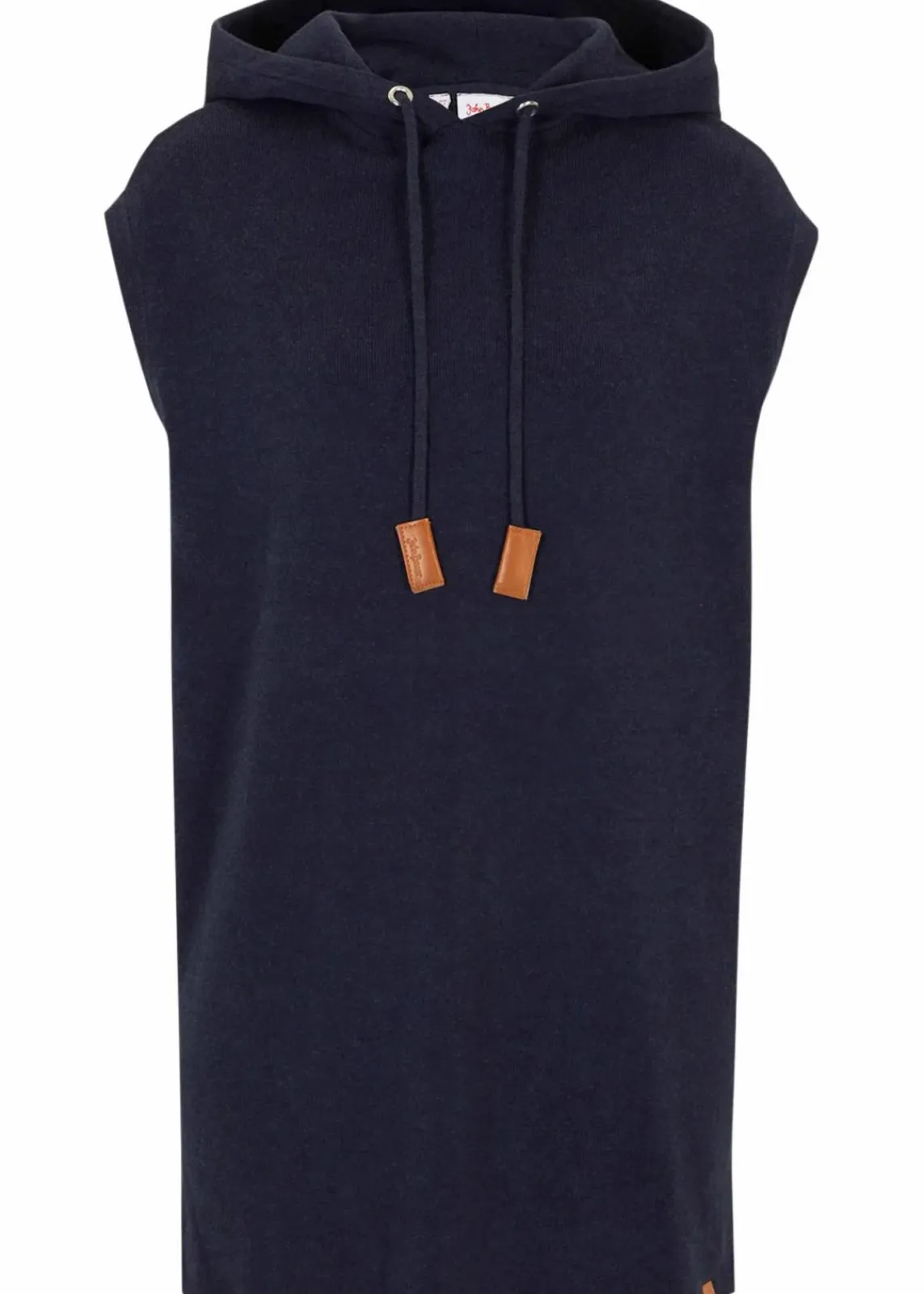 bonprix Bekleidung·Umstandsmode|Bekleidung·Jeans^Kapuzen-Pullunder, oversized dunkelblau meliert