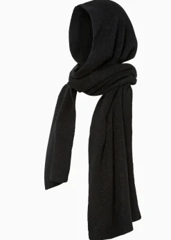 bonprix Schals & Tücher|Schuhe & Accessoires In Spezialgrößen·Tücher & Ponchos^Kapuzenschal mit Glitzereffekt schwarz