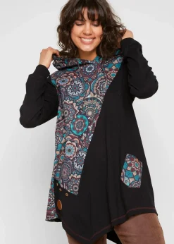 bonprix Shirts & Tops^Kapuzenshirt aus reiner Baumwolle schwarz sonstige