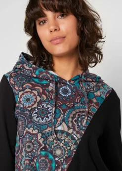 bonprix Shirts & Tops^Kapuzenshirt aus reiner Baumwolle schwarz sonstige