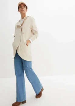 bonprix Bekleidung·Blusen & Tuniken|Sweat^Kapuzen-Sweatjacke beige meliert