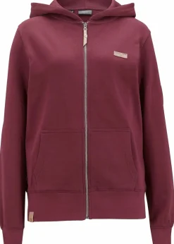 bonprix Sweat|Bekleidung·Blusen & Tuniken^Kapuzen-Sweatjacke aus reiner Baumwolle ahornrot
