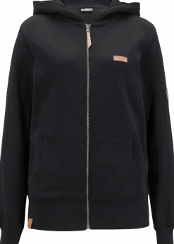 bonprix Bekleidung·Blusen & Tuniken|Sweat^Kapuzen-Sweatjacke aus reiner Baumwolle schwarz