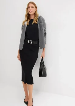 bonprix Bekleidung·Blusen & Tuniken|Sweat^Kapuzen-Sweatjacke mit recyceltem Polyester grau meliert