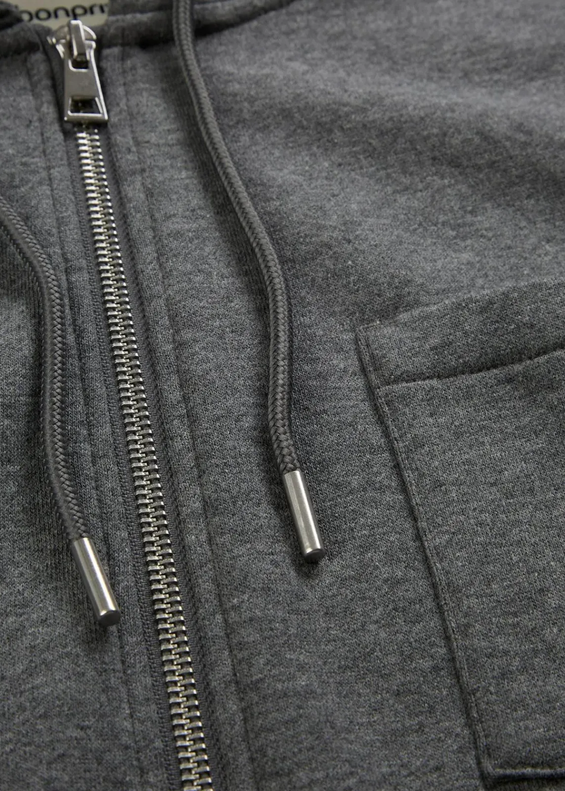bonprix Bekleidung·Blusen & Tuniken|Sweat^Kapuzen-Sweatjacke mit recyceltem Polyester grau meliert