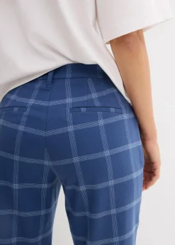 bonprix Bekleidung·Kleider|Nachhaltigere Materialien^Karierte Chinohose hellblau