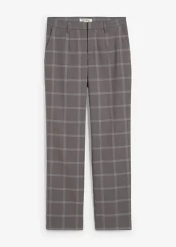 bonprix Hosen|Nachhaltigere Materialien^Karierte Chinohose rauchgrau kariert