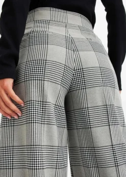 bonprix Bekleidung·Kleider|Zweiteiler & Sets^karierte Marlenehose grau kariert