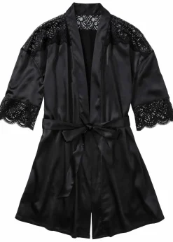 bonprix Wäsche·Dessous|Wäsche·Bademäntel^Kimono schwarz