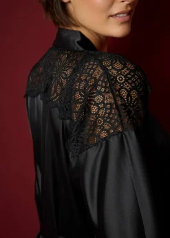 bonprix Wäsche·Dessous|Wäsche·Bademäntel^Kimono schwarz