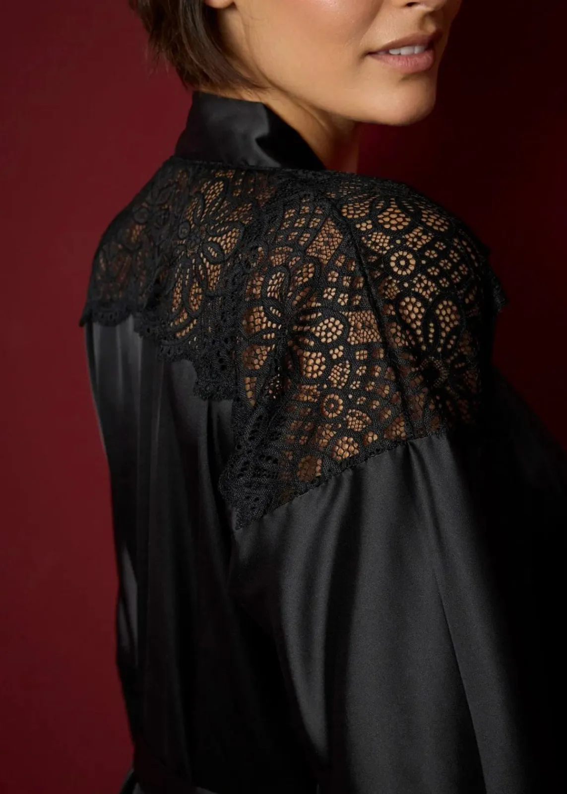 bonprix Wäsche·Dessous|Wäsche·Bademäntel^Kimono schwarz