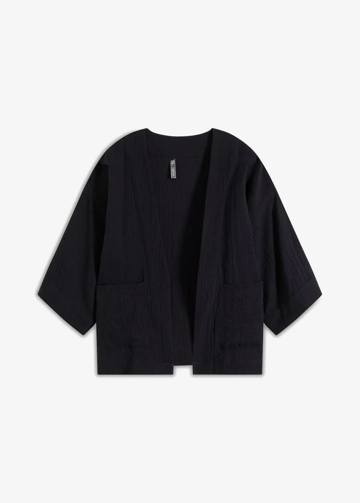 bonprix Bekleidung·Jacken & Mäntel|Blusen & Tuniken^Kimono aus luftigem Musselin schwarz