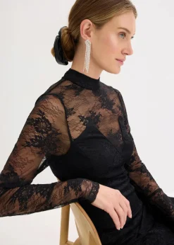 bonprix Bekleidung·Pullover & Strickjacken|Kleider^Kleid schwarz