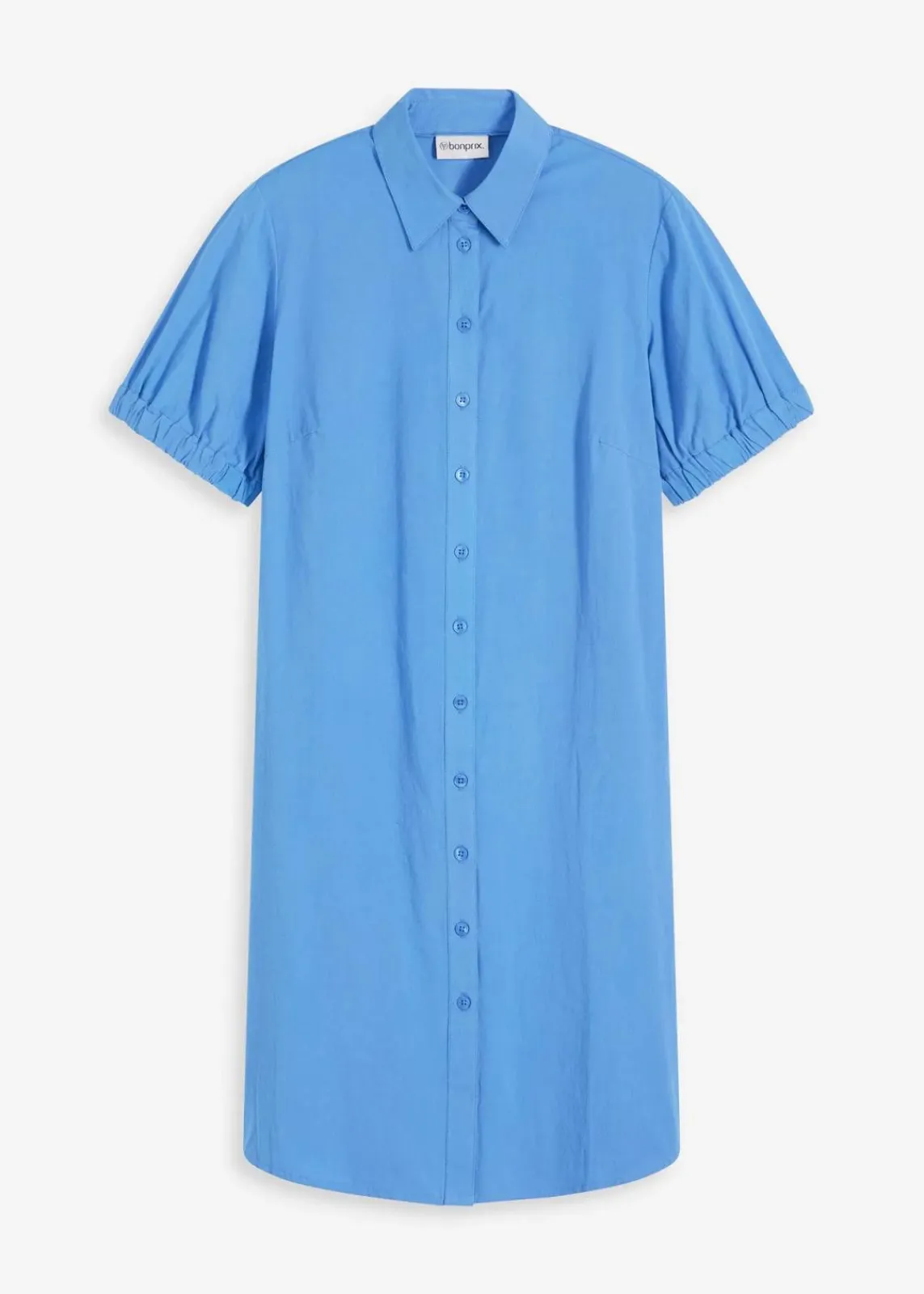 bonprix Bekleidung·Pullover & Strickjacken|Kleider^Kleid aus Baumwoll- Popeline mittelblau