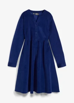 bonprix Kleider|Bekleidung·Pullover & Strickjacken^Kleid aus Baumwollcord mitternachtsblau