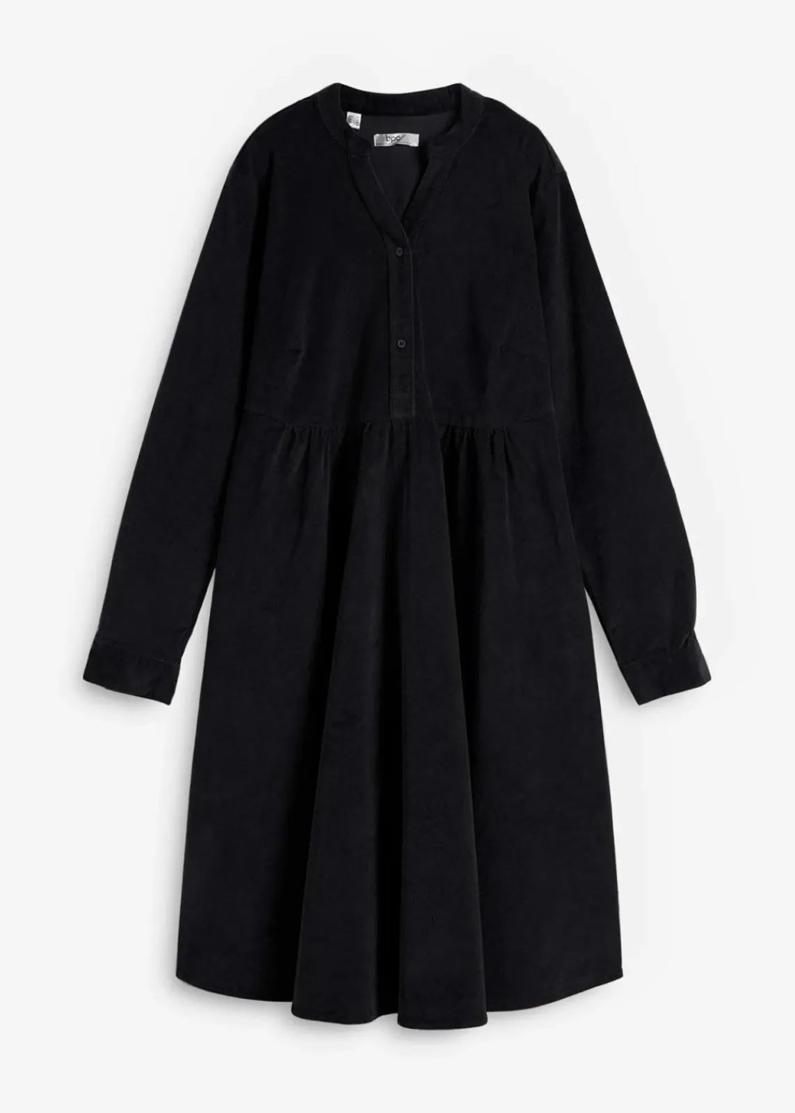 bonprix Kleider|Bekleidung·Pullover & Strickjacken^Kleid aus Baumwollcord schwarz