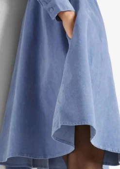 bonprix Bekleidung·Pullover & Strickjacken|Kleider^Kleid aus Baumwollcord mattblau