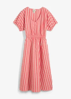 bonprix Bekleidung·Pullover & Strickjacken|Kleider^Kleid aus reiner Baumwolle hellpink/hellsand