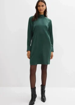 bonprix Bekleidung·Pullover & Strickjacken|Kleider^Kleid aus Viskose-Mix schattengrün