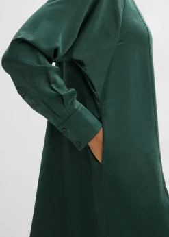 bonprix Bekleidung·Pullover & Strickjacken|Kleider^Kleid aus Viskose-Mix schattengrün