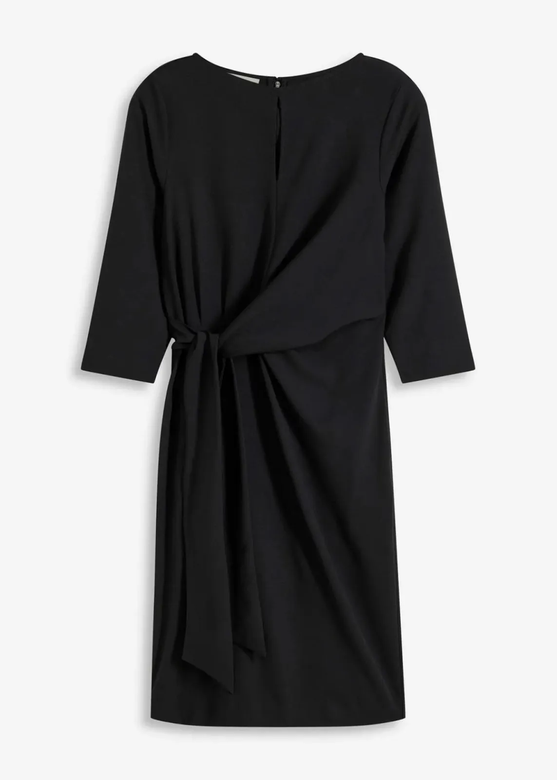 bonprix Bekleidung·Pullover & Strickjacken^Kleid mit Bindedetail schwarz