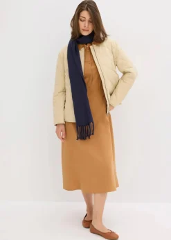 bonprix Bekleidung·Pullover & Strickjacken|Kleider^Kleid mit Hemdkragen haselnuss