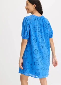 bonprix Kleider^Kleid mit Lochstickerei gletscherblau