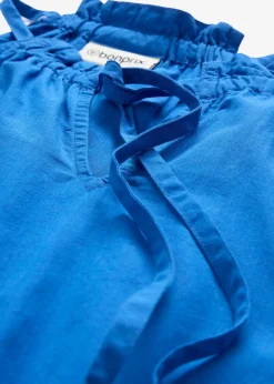 bonprix Bekleidung·Pullover & Strickjacken|Kleider^Kleid mit Seidenanteil arktikblau