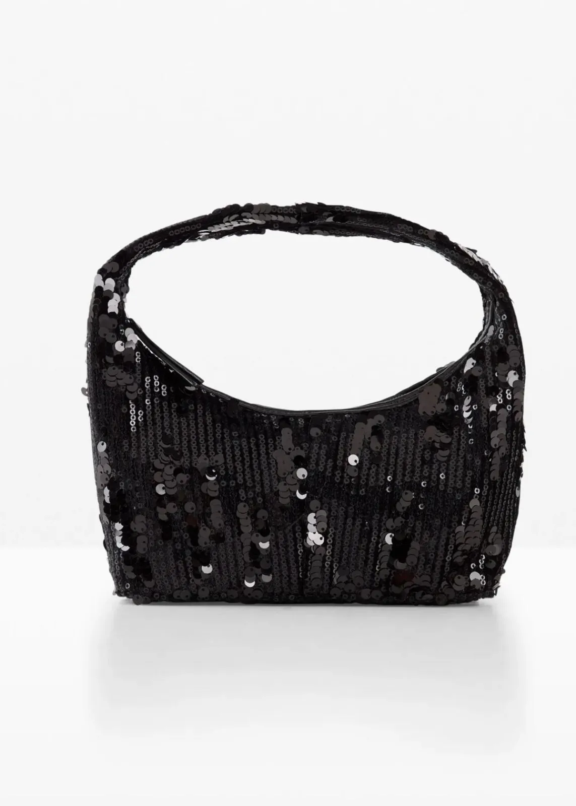 bonprix Taschen^Kleine Handtasche mit Pailletten schwarz