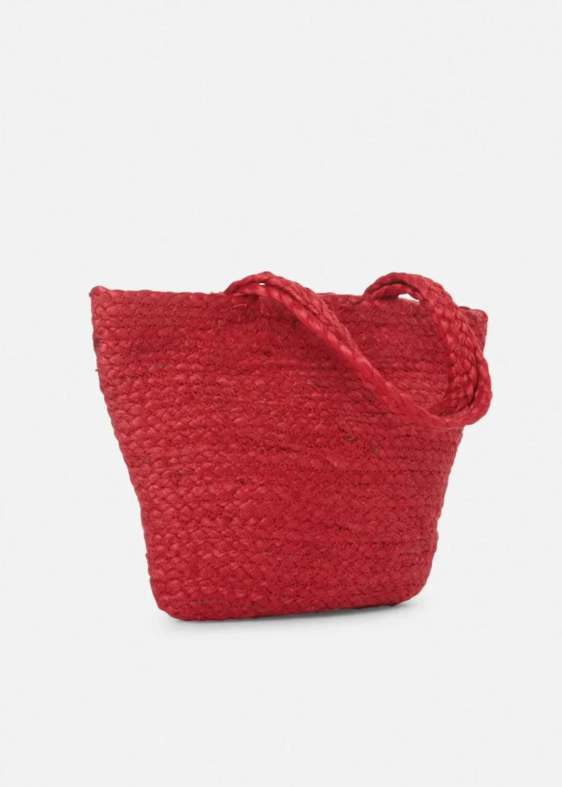 bonprix Taschen^kleiner Strohshopper tiefrot