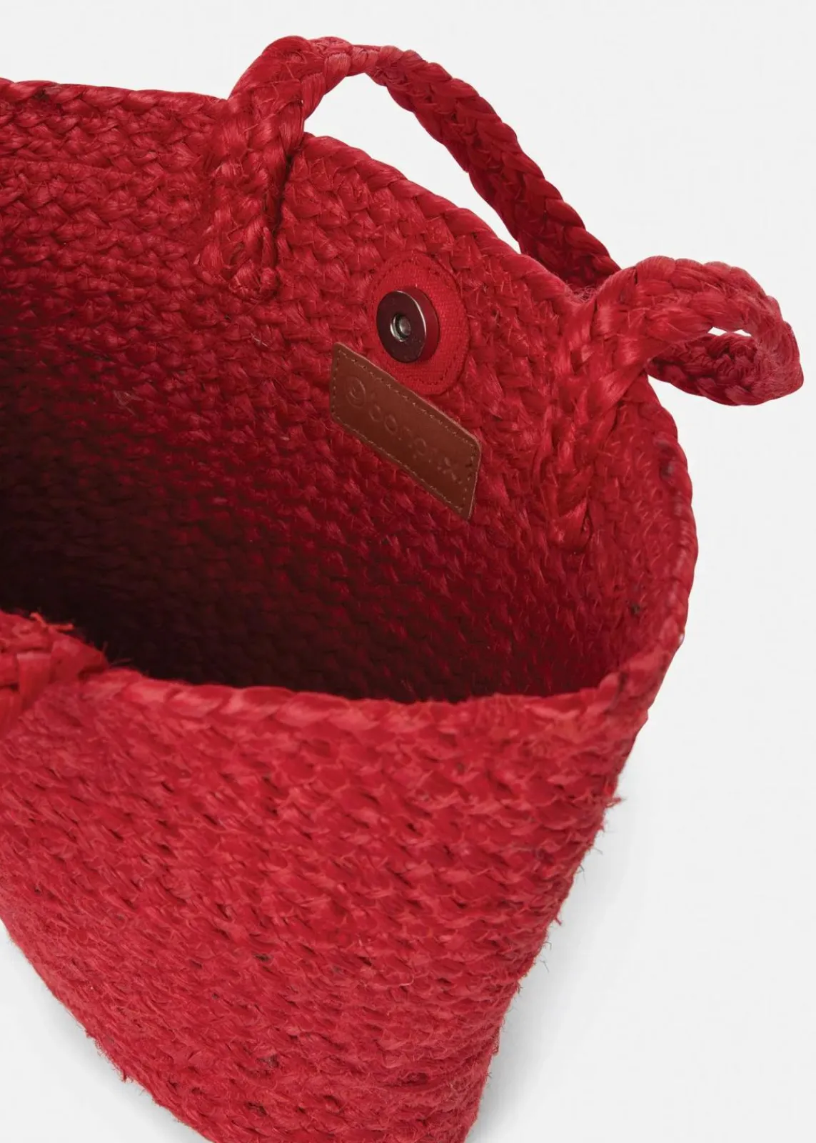 bonprix Taschen^kleiner Strohshopper tiefrot