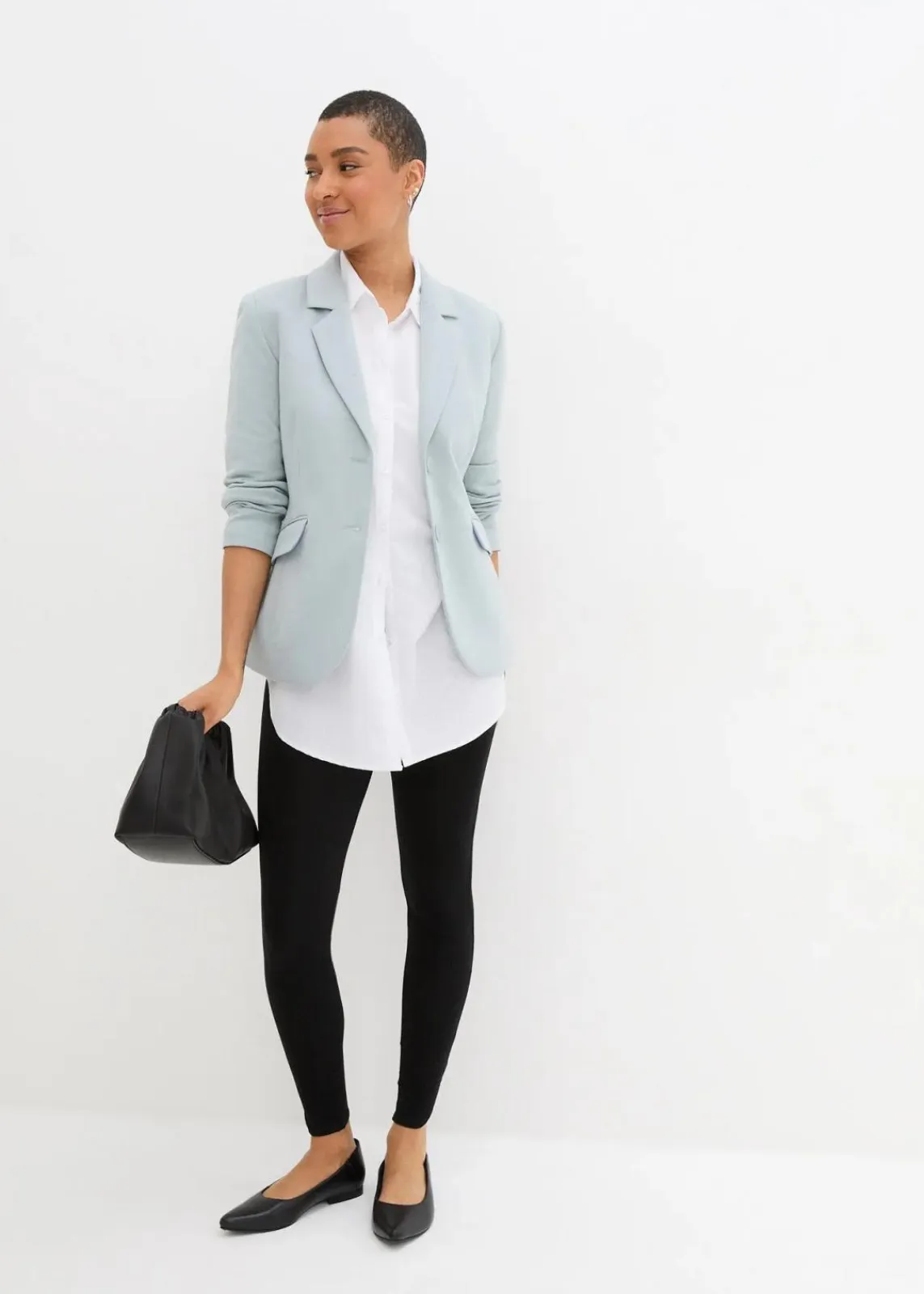 bonprix Bekleidung·Röcke|Bekleidung·Kleider^Knöchelfreie Leggings schwarz