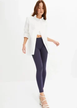 bonprix Hosen|Basics^Knöchelfreie Leggings (2er-Pack) dunkelblau + schwarz