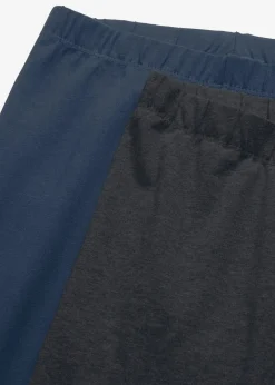 bonprix Hosen|Basics^Knöchelfreie Leggings (2er-Pack) dunkelblau + schwarz