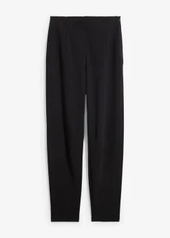 bonprix Zweiteiler & Sets|Hosen^Knöchellange Hose aus Piqué schwarz